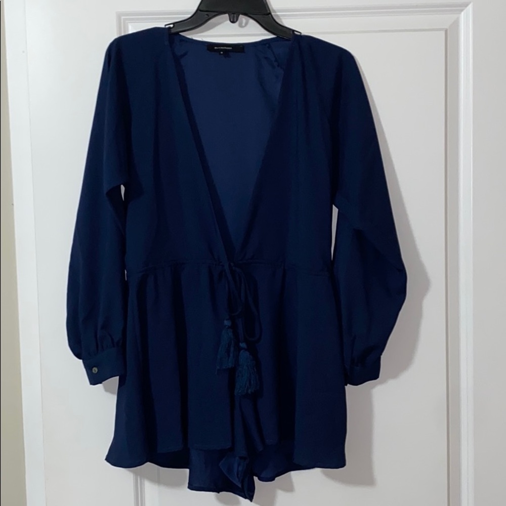 Olivaceous Navy Romper